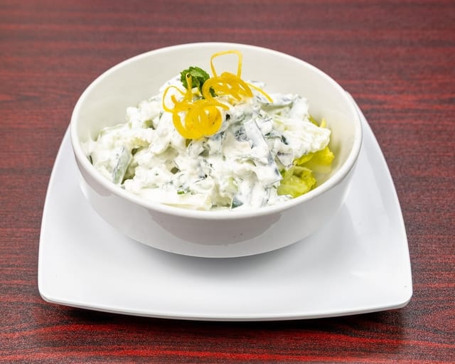 Cucumber yogurt salad.