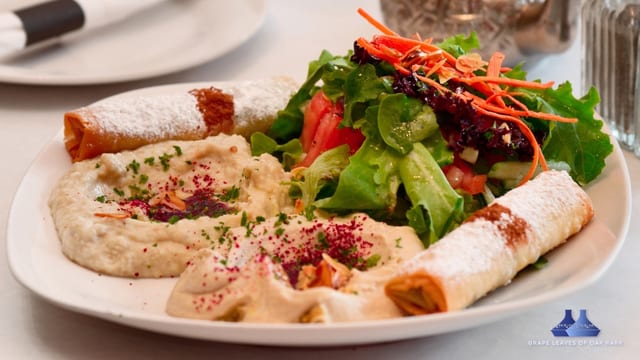 Moroccan sampler platter.