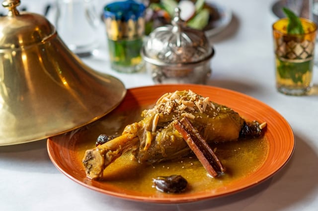 Lamb shank tagine.