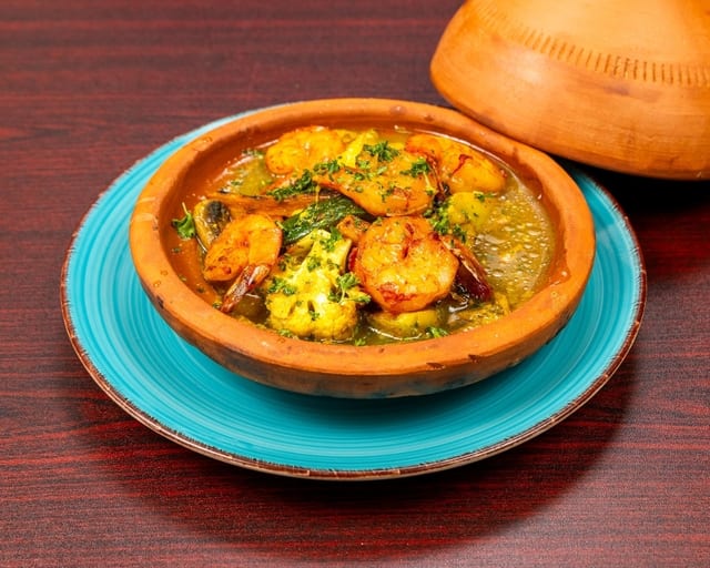 Sautéed shrimp.