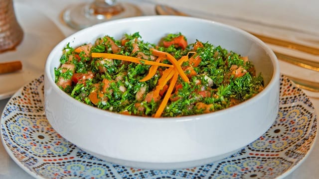 Tabbouleh salad.