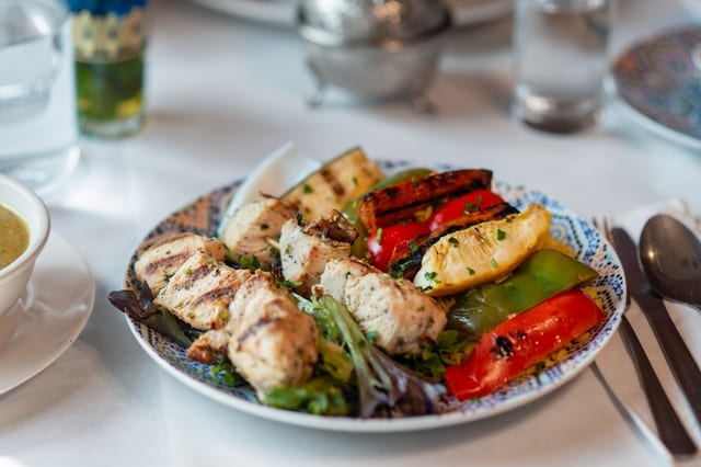 Chicken kabob.