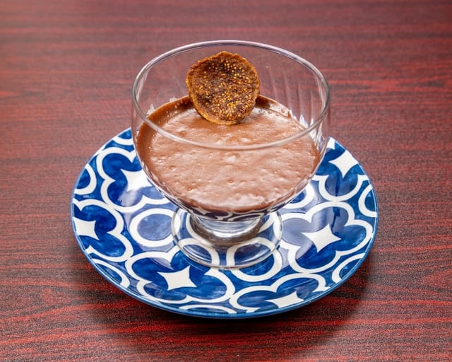 Fig praline chocolate mouse.